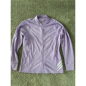 Adidas Golf Lavender Purple Climalite Full Zip Jacket | Size Medium